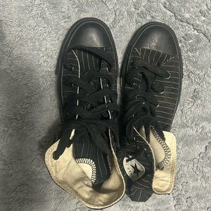 Pinstripe Converse Hightops